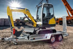 Rimorchio x miniescavatore Piattaforma 10-35 q.li