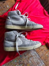 scarpe Nike Blazer alte colore grigio 