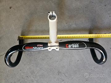 Manubrio ITM in carbonio bici da corsa