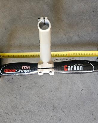 Manubrio ITM in carbonio bici da corsa