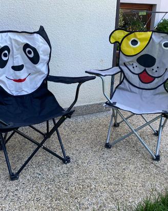 Sedie da campeggio pieghevoli per bambini