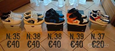 Scarpe Jordan e Nike