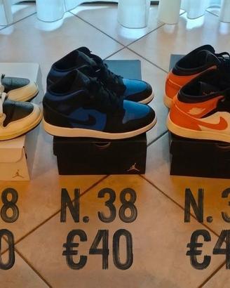 Scarpe Jordan e Nike
