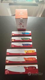 Coltelli Egan Campo Di Cuori Completi di Ceppo