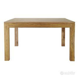 Tavolo da pranzo quadrato in massello di legno