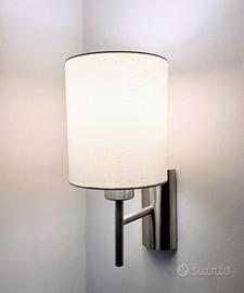 Coppia di applique lampade da parete acciaio