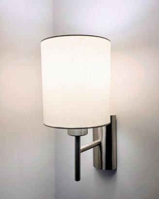 Coppia di applique lampade da parete acciaio