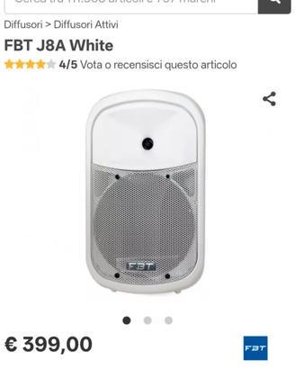 coppia casse per karaoke 