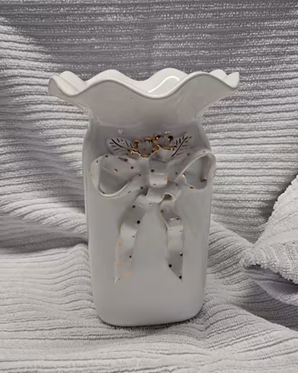 Vaso in ceramica bianca Bassano 