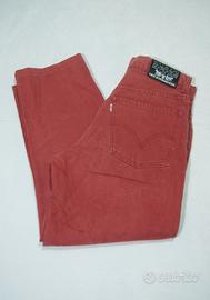 Jeans Levi’s donna rosso cotone W30 L34