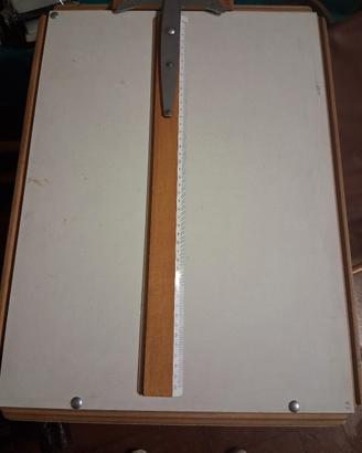 tecnigrafo  in legno anni 80, con riga a T 