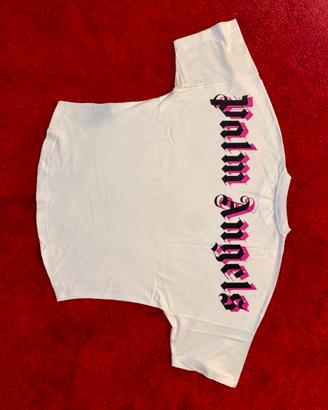 T-shirt oversize bianca palm angels taglia L