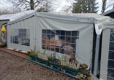 Roulotte+veranda stanziale campeggio LAGO MAGGIORE