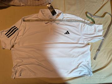Adidas Club 3-Stripes polo tennis uomo 2XL nuova