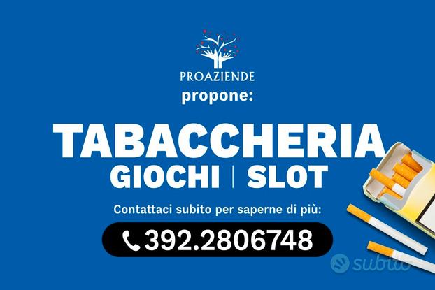 Tabaccheria lotto valori bollati gratta vinci