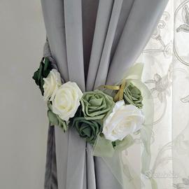 Embrasse floreale per tende fatta a mano