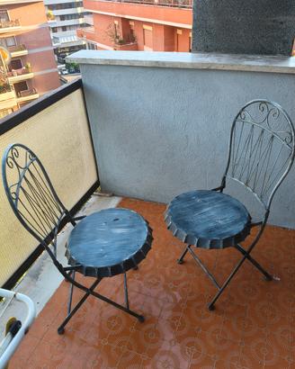 Coppia di sedie da terrazzo/ giardino 