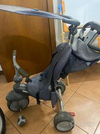triciclo bambino con guida del genitore