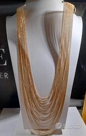 Collana Unoaerre in argento 925 placcata oro 24 kt