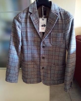 Giacca bambino 10 anni a quadri. Nuova con cartell