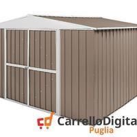 Box in Acciaio da giardino 360x345cm tortora