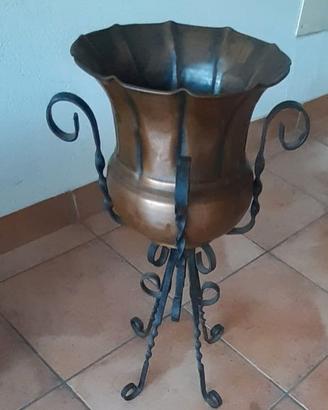 Vaso rame con supporto