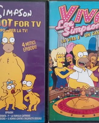 4 videocassette The Simpson vintage anni 90 