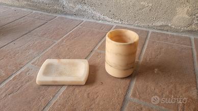 Portasapone porta spazzolino e porta talco