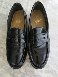 mocassini classici in pelle nera 