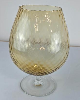 vaso in vetro di Murano  a forma di calice 