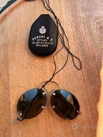 occhiali da sole pince nez con custodia originale