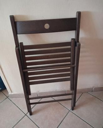 4 sedie pieghevoli IKEA  in legno