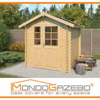 Casetta legno 2x3 Agata 28mm gazebo doppia falda