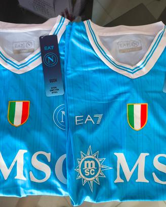 coppia di maglie da calcio Napoli 