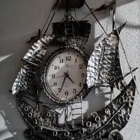 orologio veliero in ferro battuto 