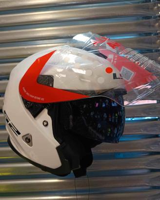 Casco jet LS2 Infinity OF521 in fibra, taglia XXS