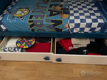 Camera lettto bambini letto castello ed armadio