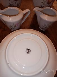 Set Caffè Vintage Art Déco - Porcellana Oro e Nero