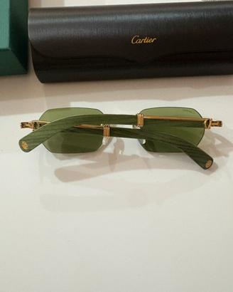 Occhaili Cartier legno verde 2026 nuova collezione
