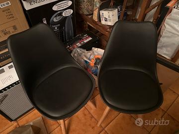 2 Sedie design nere