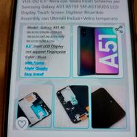 Schermo touch screen Samsung A51