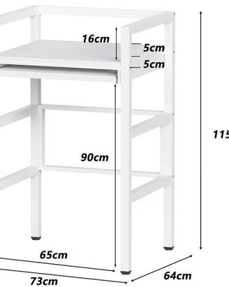scaffale lavatrice e asciugatrice 