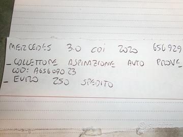 Collettore aspirazione mercedes