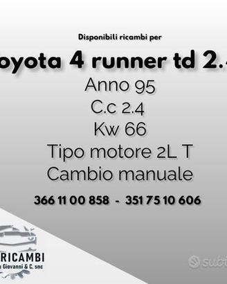 Toyota 4 runner anno 95