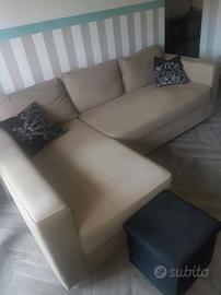 divano letto angolare ikea cm 235 150 beige scuro