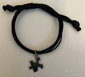 Braccialetto con ciondolo puzzle