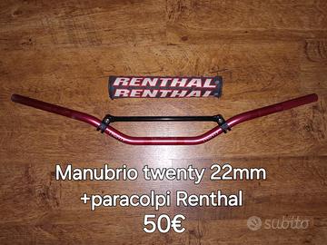 Manubrio twenty 22mm con paracolpi e manopole 