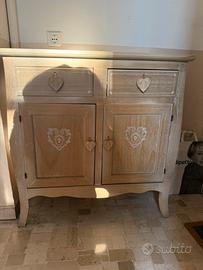 Mobiletto shabby chic - 2 ante + 2 cassetti