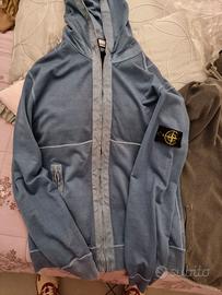 Felpa con zip tg. xl , stone island e bark