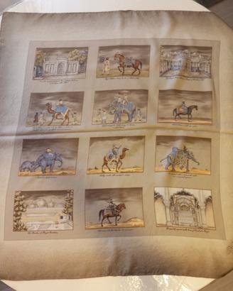 Foulard Carrè Vintage BURBERRY LONDON 100% seta
